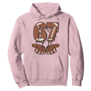 67 Six Seven Hoodie Funny Football Meme TS14 Light Pink Print Your Wear
