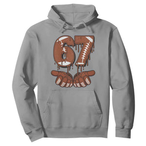 67 Six Seven Hoodie Funny Football Meme TS14 Sport Gray Print Your Wear