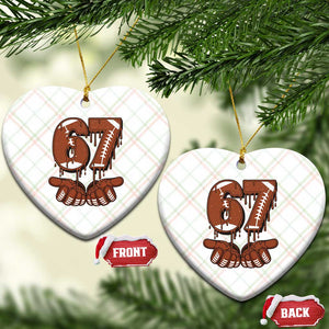 67 Six Seven Ceramic Ornament Funny Football Meme TS14 Print Your Wear