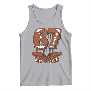 67 Six Seven Tank Top Funny Football Meme TS14 Athletic Heather Print Your Wear