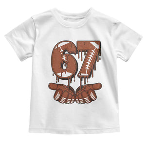 67 Six Seven Toddler T Shirt Funny Football Meme TS14 White Print Your Wear