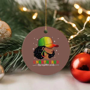 Afro African American Ceramic Ornament Unbothered By Negative Souls Black Sassy Queen TS14 1pc Mocha Print Your Wear