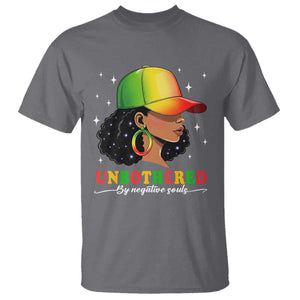 Afro African American T Shirt Unbothered By Negative Souls Black Sassy Queen TS14 Charcoal Print Your Wear