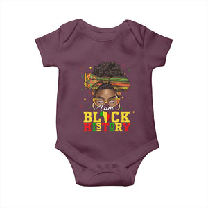 Black History Month Baby Onesie Messy Pun Afro African American TS14 Maroon Print Your Wear