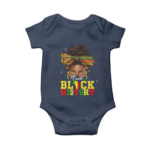 Black History Month Baby Onesie Messy Pun Afro African American TS14 Navy Print Your Wear