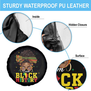 Black History Month Spare Tire Cover Messy Pun Afro African American TS14 Print Your Wear