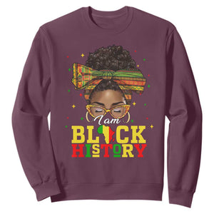 Black History Month Sweatshirt Messy Pun Afro African American TS14 Maroon Print Your Wear