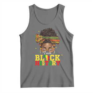 Black History Month Tank Top Messy Pun Afro African American TS14 Black Heather Print Your Wear