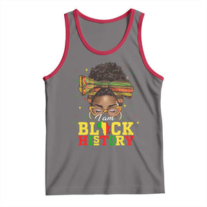 Black History Month Tank Top Messy Pun Afro African American TS14 Deep Heather Red Print Your Wear