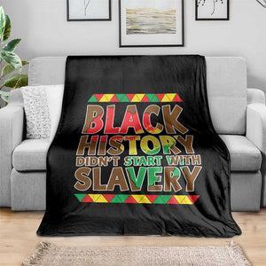 Black History Month Throw Blanket Black History Month Didn't Start With Slavery TS14 Print Your Wear
