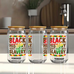 Black History Month Glass Can Black History Month Didn't Start With Slavery TS14 Print Your Wear