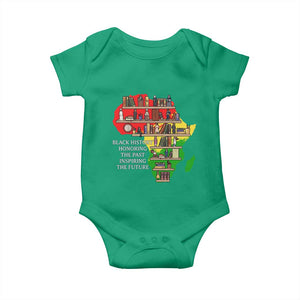 Black History Teacher Baby Onesie Black History Honoring The Past Inspiring The Future TS14 Irish Green Print Your Wear