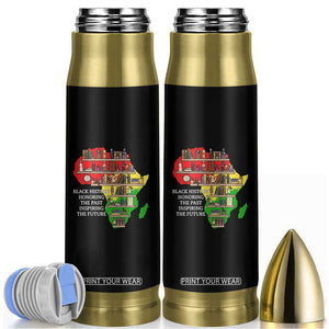 Black History Teacher Bullet Tumbler Black History Honoring The Past Inspiring The Future TS14 Black Print Your Wear