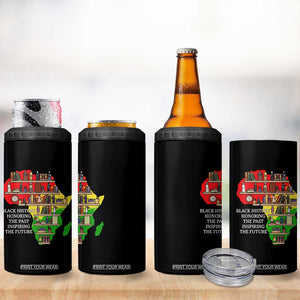 Black History Teacher 4 in 1 Can Cooler Tumbler Black History Honoring The Past Inspiring The Future TS14 Print Your Wear