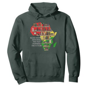 Black History Teacher Hoodie Black History Honoring The Past Inspiring The Future TS14 Dark Forest Green Print Your Wear