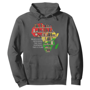 Black History Teacher Hoodie Black History Honoring The Past Inspiring The Future TS14 Dark Heather Print Your Wear