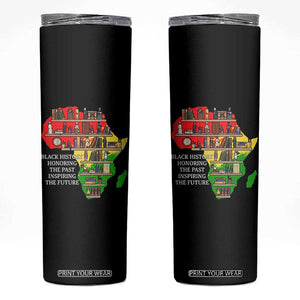 Black History Teacher Skinny Tumbler Black History Honoring The Past Inspiring The Future TS14 Black Print Your Wear