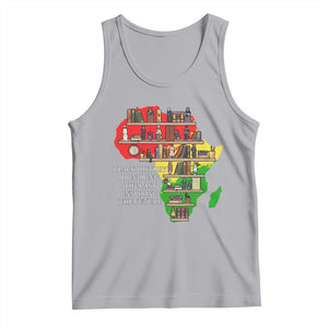 Black History Teacher Tank Top Black History Honoring The Past Inspiring The Future TS14 Athletic Heather Print Your Wear
