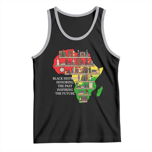 Black History Teacher Tank Top Black History Honoring The Past Inspiring The Future TS14 Black Athletic Heather Print Your Wear