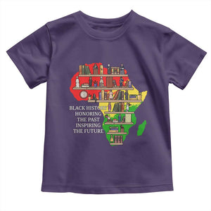 Black History Teacher Toddler T Shirt Black History Honoring The Past Inspiring The Future TS14 Purple Print Your Wear
