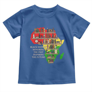 Black History Teacher Toddler T Shirt Black History Honoring The Past Inspiring The Future TS14 Royal Blue Print Your Wear