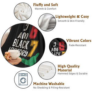 Funny Six Seven African American Throw Blanket Black History Month TS14 Print Your Wear