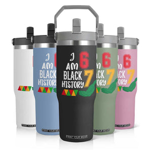 Funny Six Seven African American Flip Straw Tumbler Black History Month TS14 Print Your Wear
