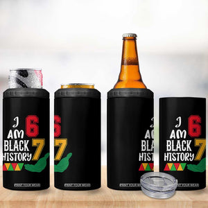 Funny Six Seven African American 4 in 1 Can Cooler Tumbler Black History Month TS14 Print Your Wear