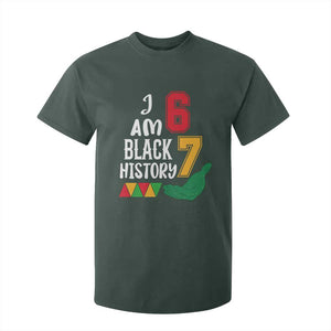Funny Six Seven African American T Shirt For Kid Black History Month TS14 Dark Forest Green Print Your Wear