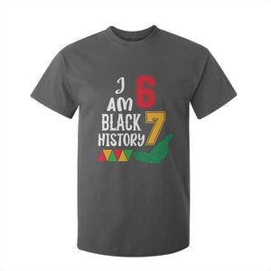 Funny Six Seven African American T Shirt For Kid Black History Month TS14 Dark Heather Print Your Wear