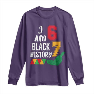 Funny Six Seven African American Long Sleeve Shirt Black History Month TS14 Purple Print Your Wear
