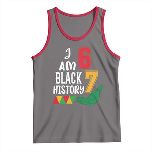 Funny Six Seven African American Tank Top Black History Month TS14 Deep Heather Red Print Your Wear