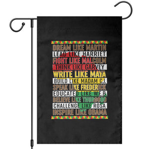 Black History Month Garden Flag Dream Like Martin Lead Like Harriet TS14 Black Print Your Wear