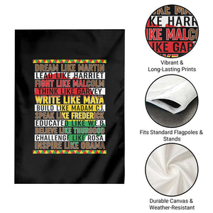 Black History Month Garden Flag Dream Like Martin Lead Like Harriet TS14 Print Your Wear