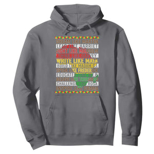 Black History Month Hoodie Dream Like Martin Lead Like Harriet TS14 Charcoal Print Your Wear