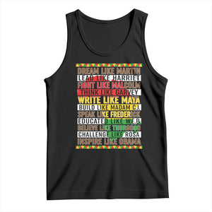 Black History Month Tank Top Dream Like Martin Lead Like Harriet TS14 Black Print Your Wear