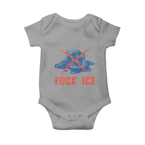 Ice Cube Anti ICE Immigration Human Rights Meme Baby Onesie TS14 Sport Gray Print Your Wear
