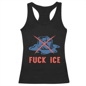 Ice Cube Anti ICE Immigration Human Rights Meme Racerback Tank Top TS14 Black Print Your Wear