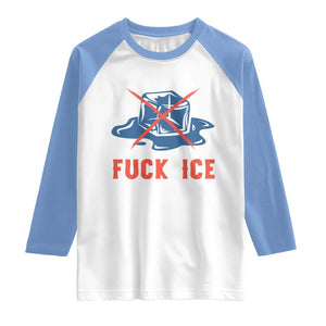 Ice Cube Anti ICE Immigration Human Rights Meme Raglan Shirt TS14 White Carolina Blue Print Your Wear