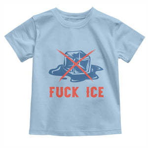 Ice Cube Anti ICE Immigration Human Rights Meme Toddler T Shirt TS14 Light Blue Print Your Wear