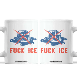 Ice Cube Anti ICE Immigration Human Rights Meme Coffee Mug TS14 White Print Your Wear