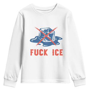 Ice Cube Anti ICE Immigration Human Rights Meme Youth Sweatshirt TS14 White Print Your Wear
