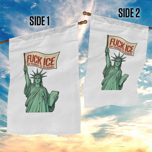 Fck Ice No Human Is Illegal Garden Flag Statue of Liberty Anti ICE Immigration Human Rights Protest TS14 Print Your Wear