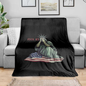 Statue of Liberty Anti ICE Deportation Human Rights Protest Throw Blanket TS14 Print Your Wear