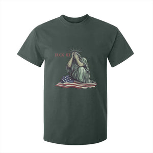 Statue of Liberty Anti ICE Deportation Human Rights Protest T Shirt For Kid TS14 Dark Forest Green Print Your Wear