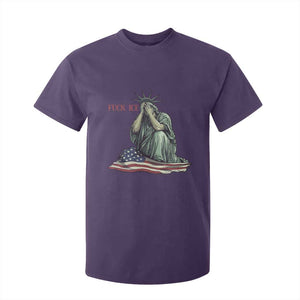 Statue of Liberty Anti ICE Deportation Human Rights Protest T Shirt For Kid TS14 Purple Print Your Wear