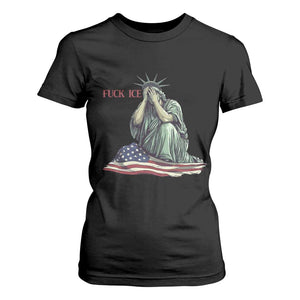 Statue of Liberty Anti ICE Deportation Human Rights Protest T Shirt For Women TS14 Black Print Your Wear