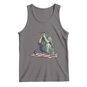Statue of Liberty Anti ICE Deportation Human Rights Protest Tank Top TS14 Deep Heather Print Your Wear