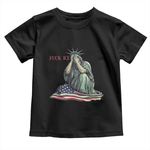 Statue of Liberty Anti ICE Deportation Human Rights Protest Toddler T Shirt TS14 Black Print Your Wear