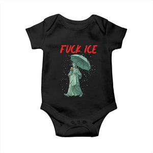 Statue of Liberty Crying Anti ICE Protest Meme Baby Onesie TS14 Black Print Your Wear